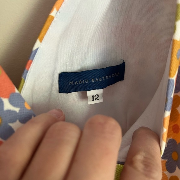 Mario Balthazar Retro Floral Printed Dress Size 12 - Picture 4 of 7